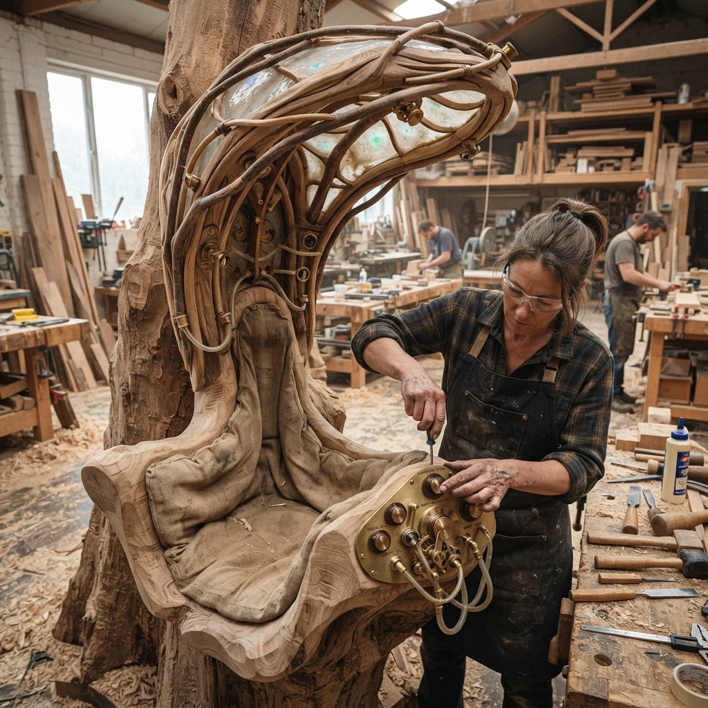 Bespoke Treetop Dendritic Mycelium-Infused Phyto-Refractive Sap-Flow Canopy Aurora-Mapping Reading Nook — step 4