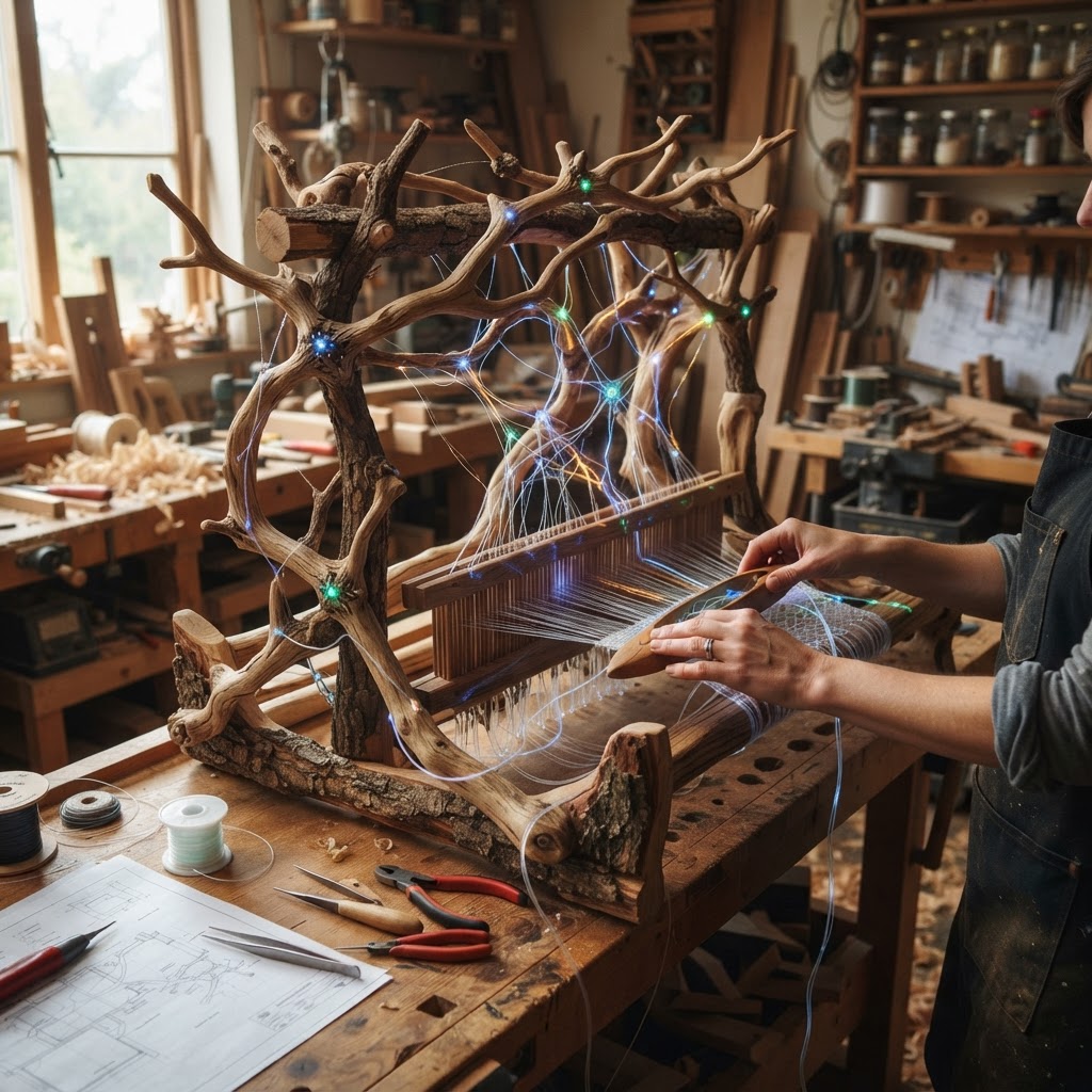 Bespoke Treetop Dendritic Phyto-Static Electro-Atmospheric Loom — step 4