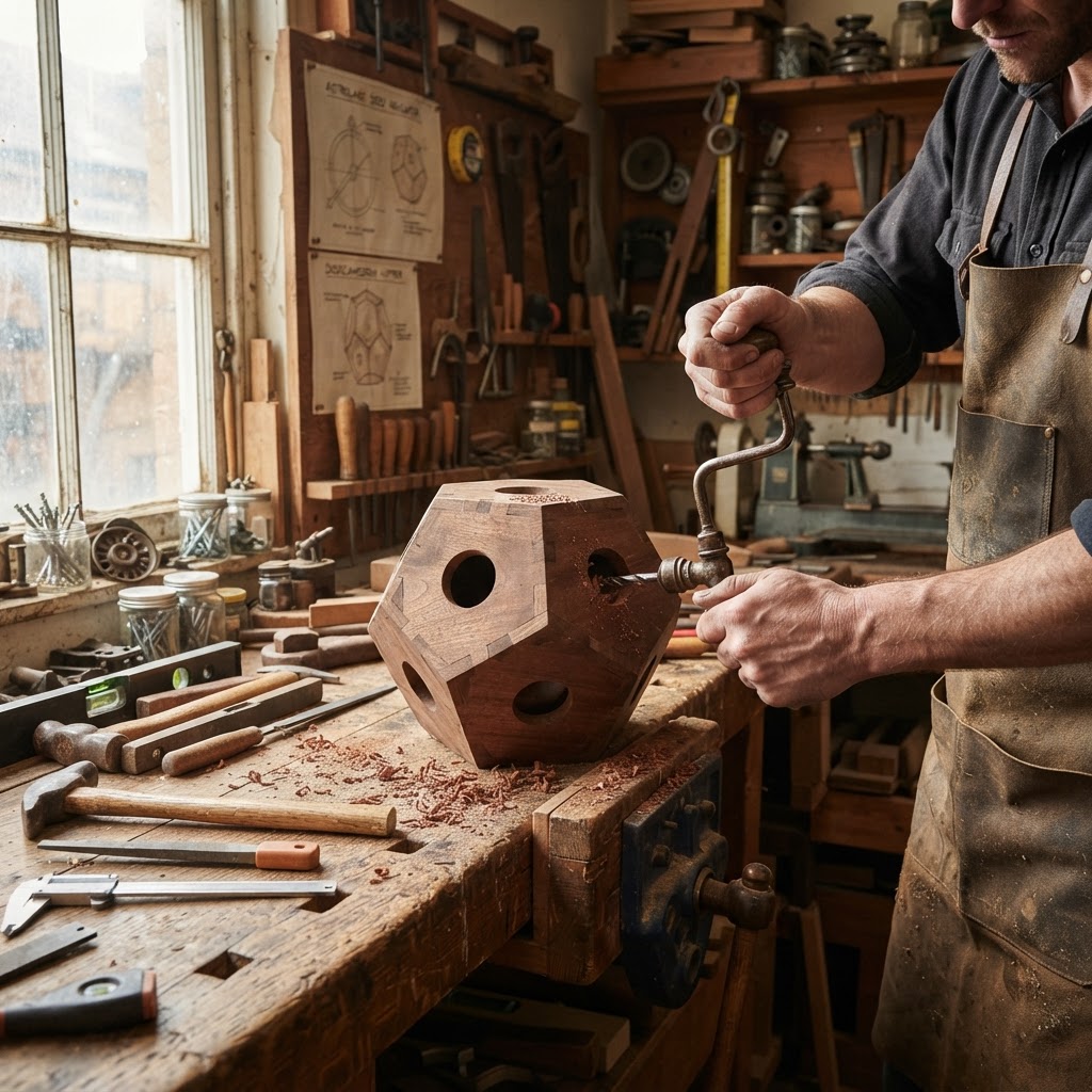 Vintage Patinated Copper Victorian Astrolabe Seed Navigator — step 1