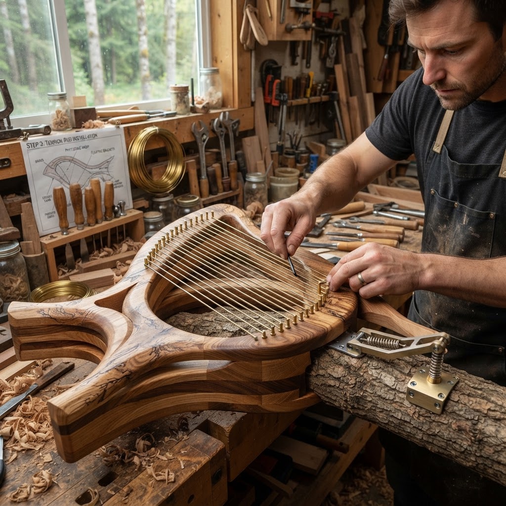 Bespoke Treetop Dendritic Mycelium-Infused Phyto-Sonic Sap-Gradient Canopy Wind-Harp Mantle — step 3