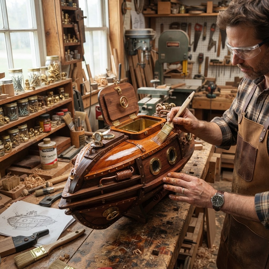 Steampunk Nautilus Submarine Seed Vessel — step 4