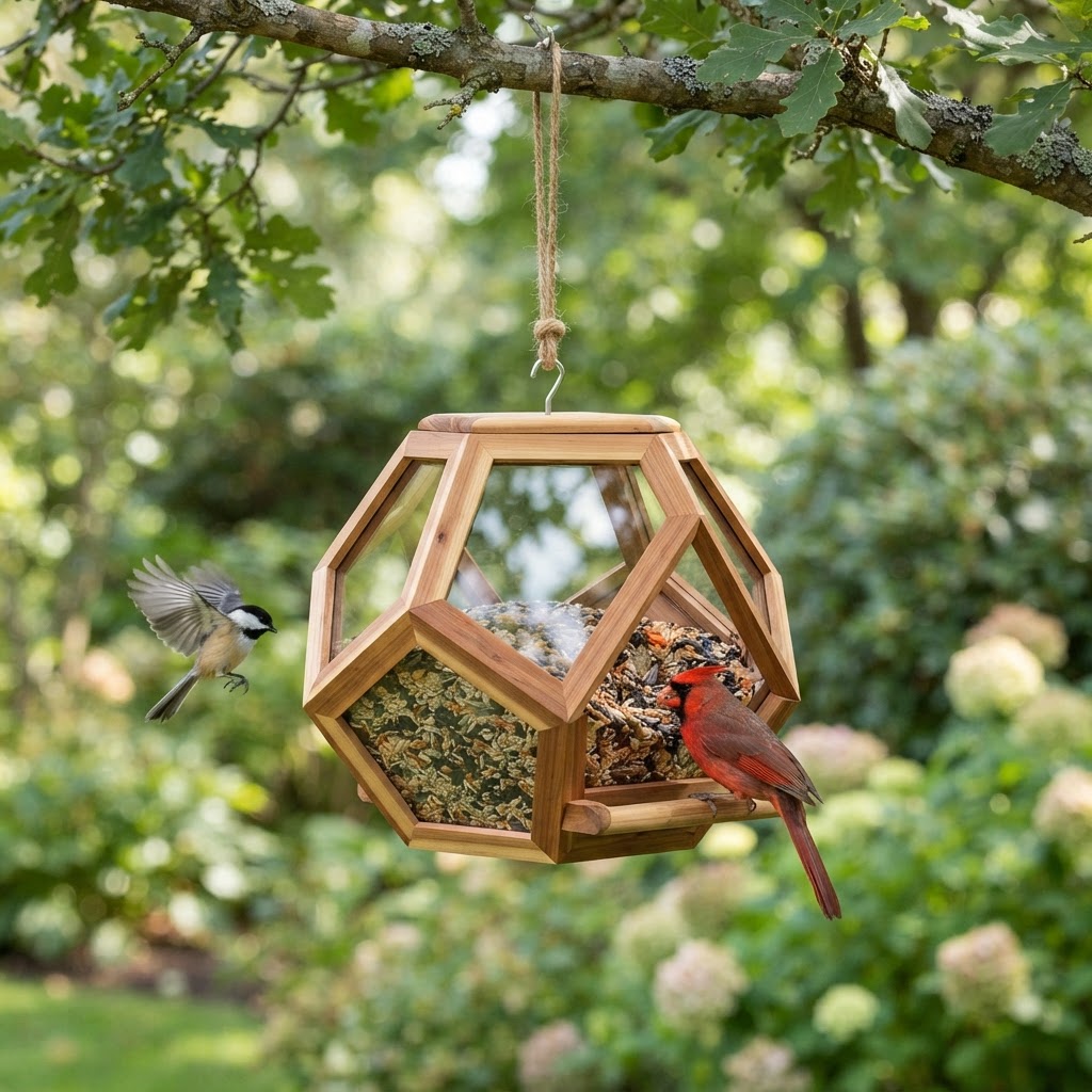 Geometric Prism Suspended Seed Station
