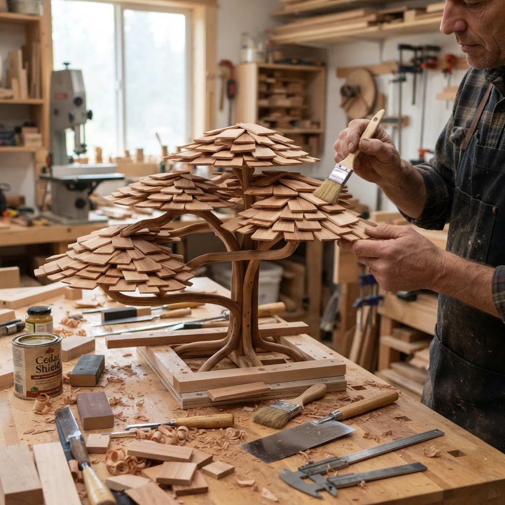 Bonsai-Inspired Floating Cloud Japanese Maple Seed Pavilion — step 2