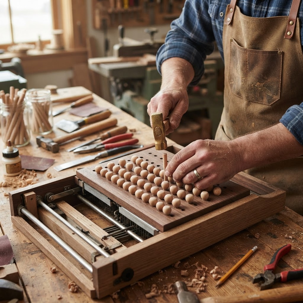 Vintage Typewriter Carriage Seed Tray — step 2