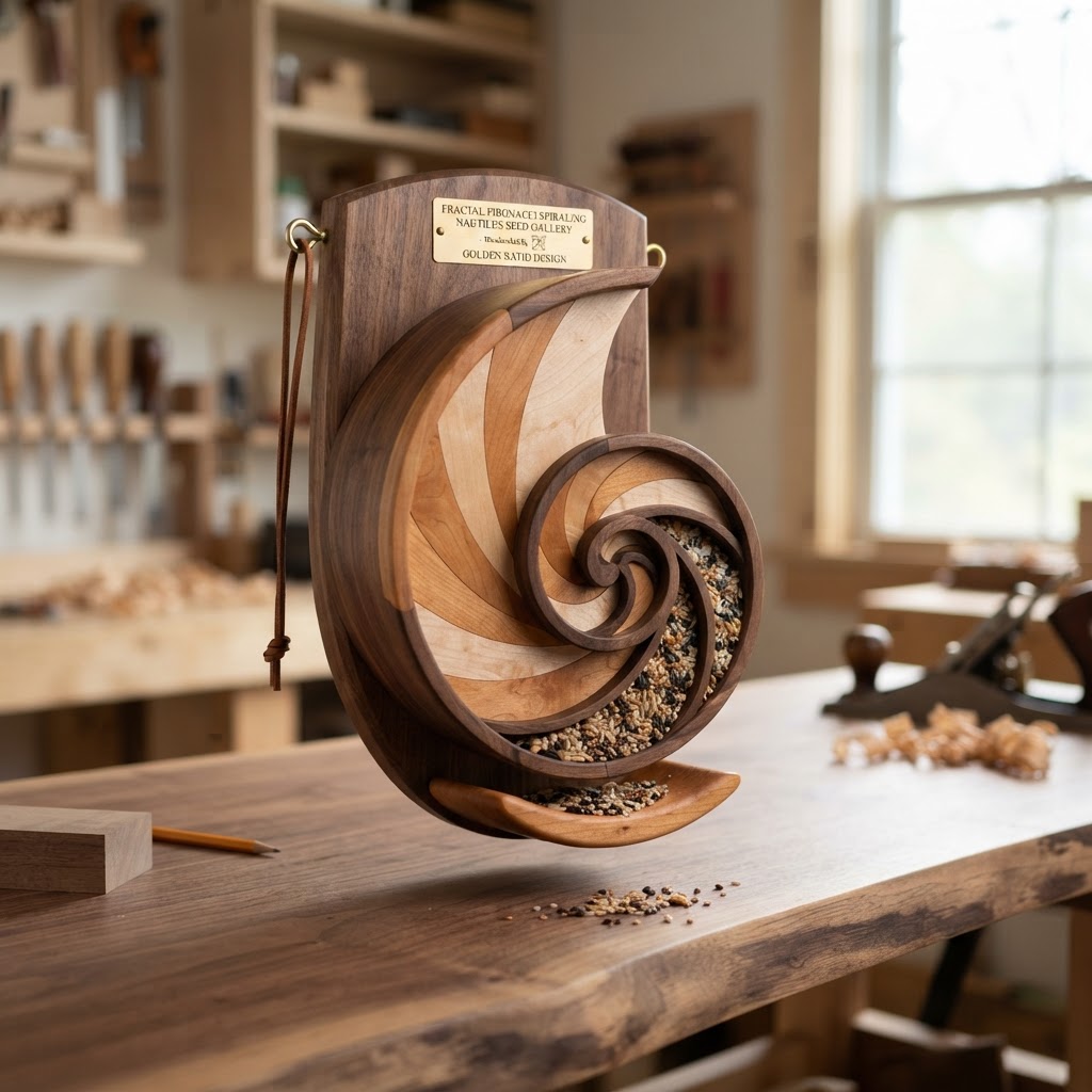 Fractal Fibonacci Spiraling Nautilus Seed Gallery