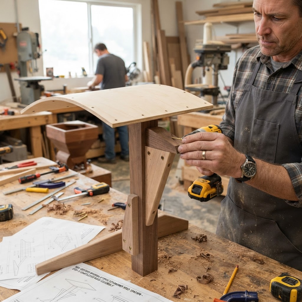 Mid-Century Modern Atomic Starburst Seed Station — step 3