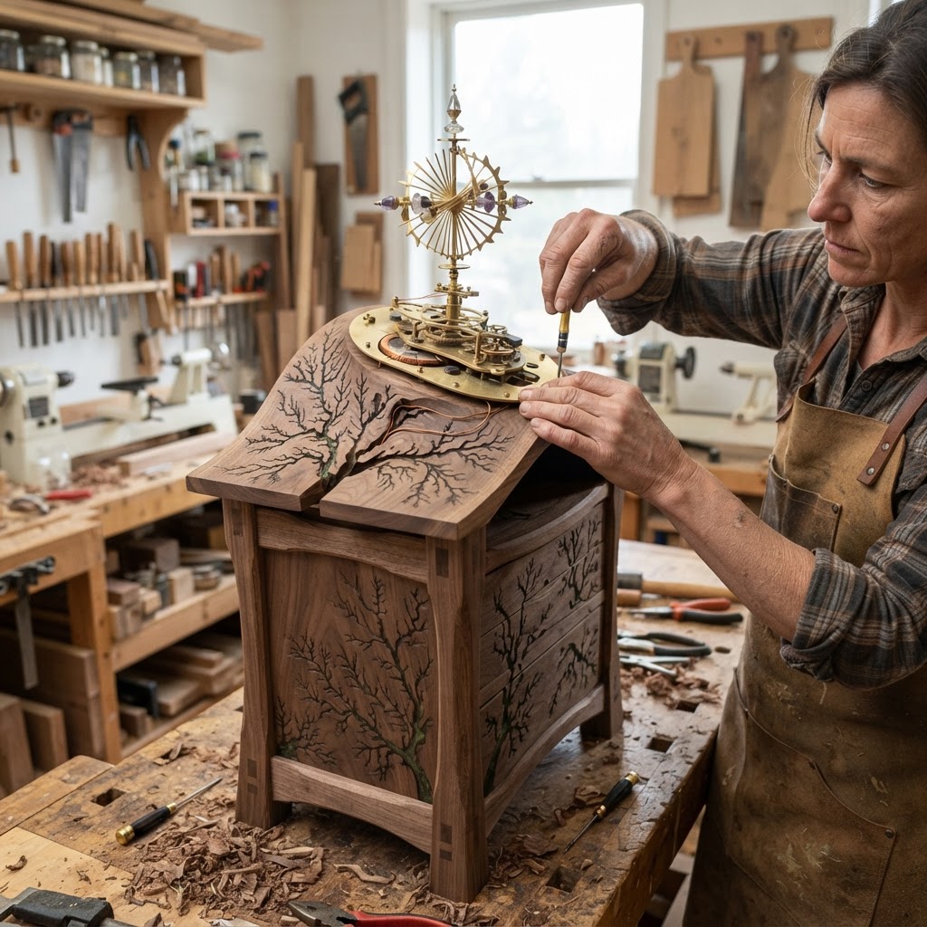 Bespoke Treetop Dendritic Mycelium-Infused Phyto-Ionic Sap-Flow Canopy Aurora-Vane Bedside Commode — step 3