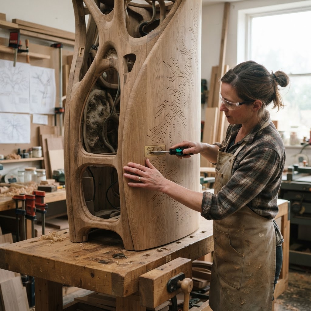 Bespoke Treetop Dendritic Mycelium-Infused Phyto-Gaseous Sap-Pulse Canopy Cloud-Sifter Wardrobe — step 3