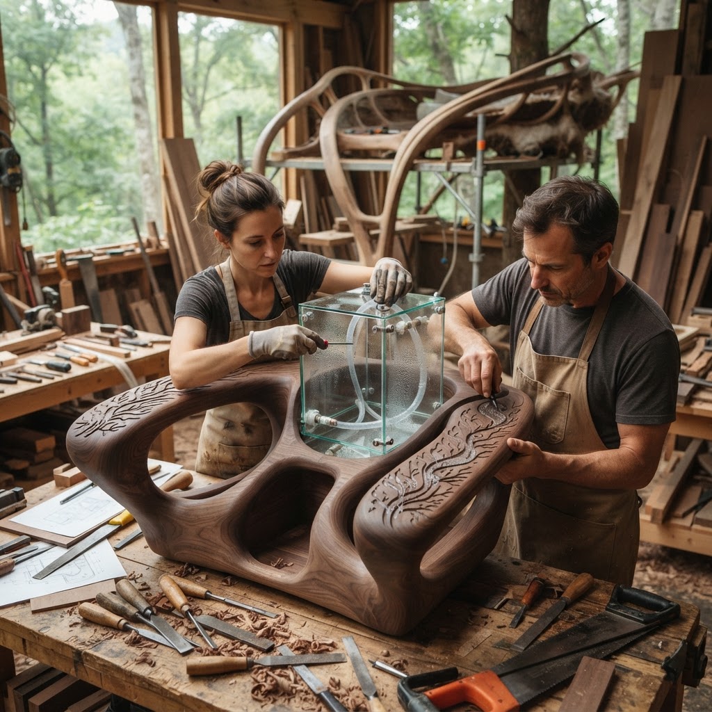Bespoke Treetop Dendritic Mycelium-Infused Phyto-Atmospheric Sap-Pressure Cloud-Chamber Lounge — step 3