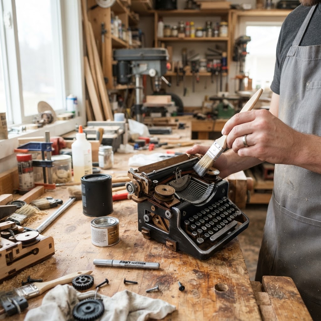Vintage Typewriter Seed Ribbon Dispenser — step 4