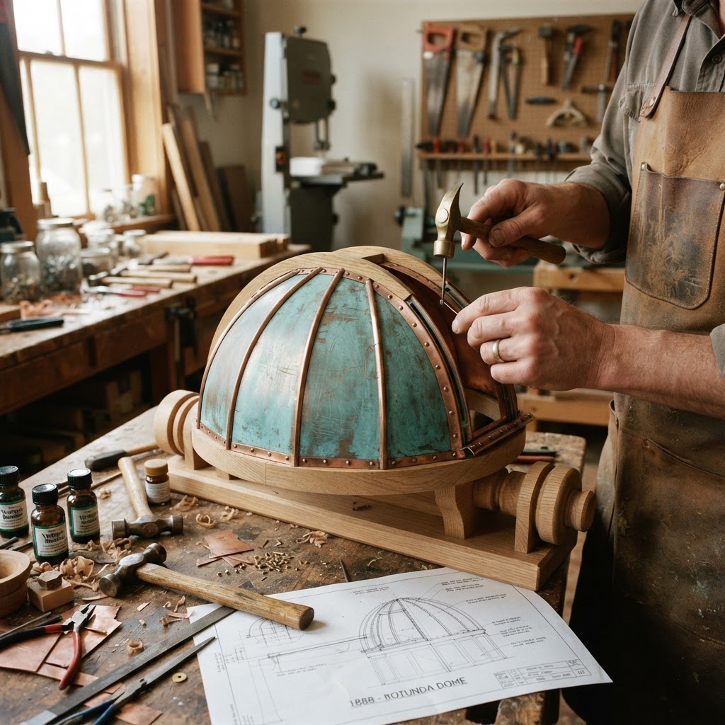 Victorian Miniature Observatory Seed Rotunda — step 2