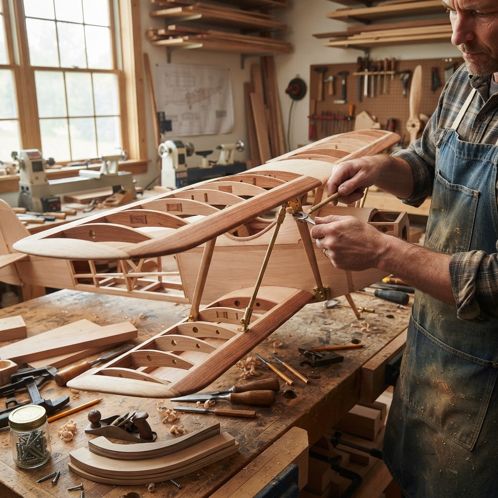 Aeronautical Biplane Propeller Seed-Hopper — step 2
