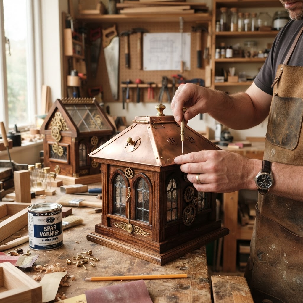 Steampunk Victorian Conservatory Bird Feeder — step 4