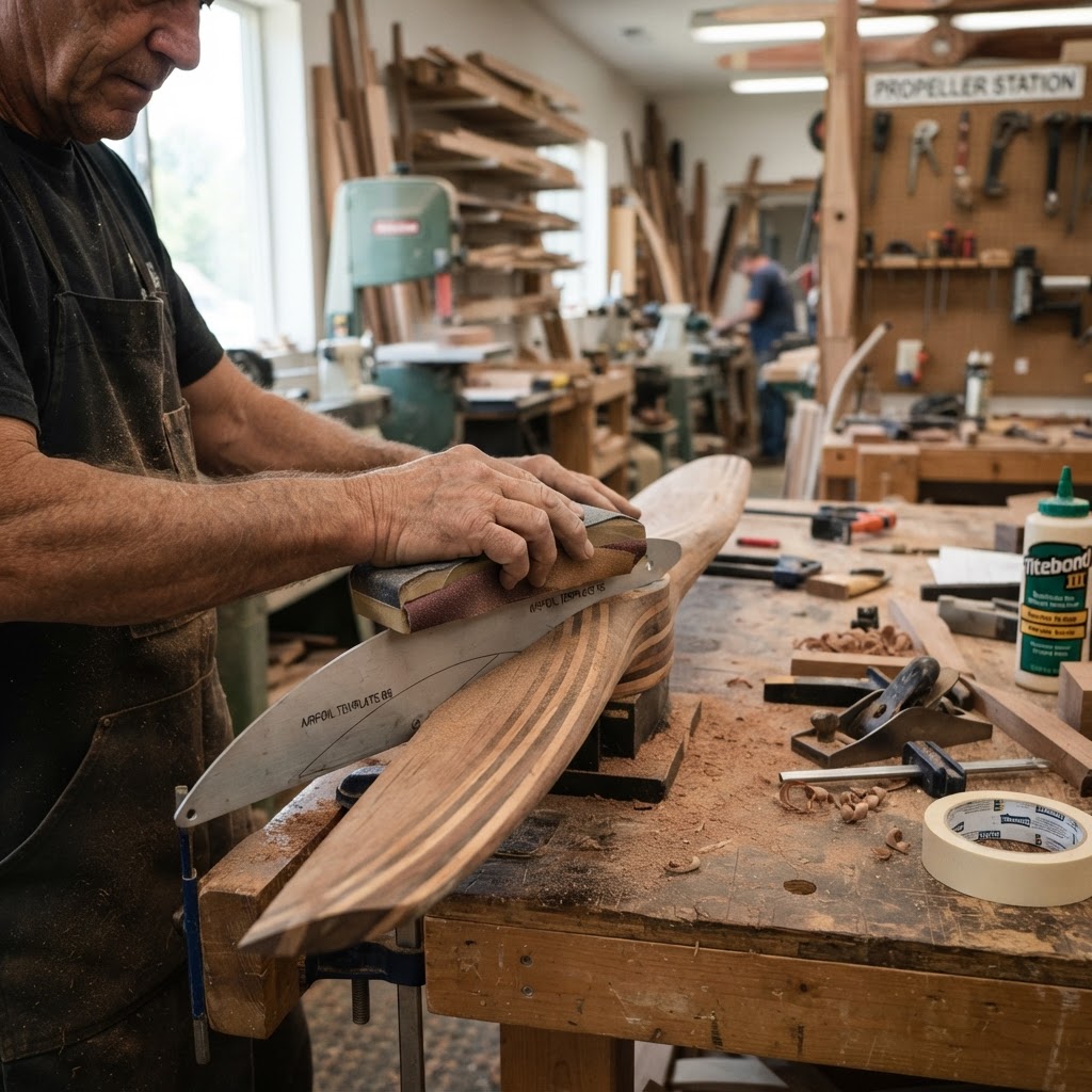 Aeronautical Propeller Blade Spinner Feeder — step 1