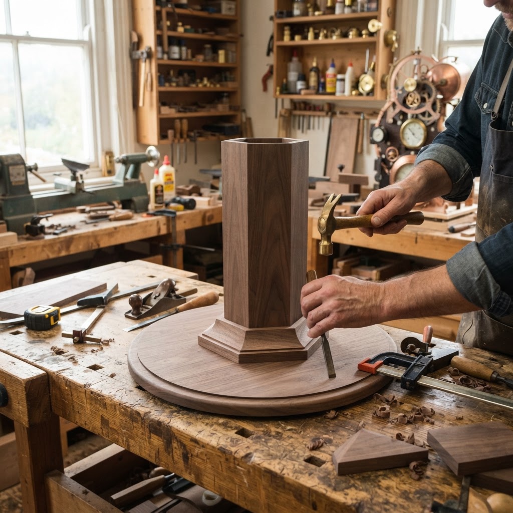Vintage Patinated Copper Victorian Telegraphic Astrolabe Seed Navigator — step 1