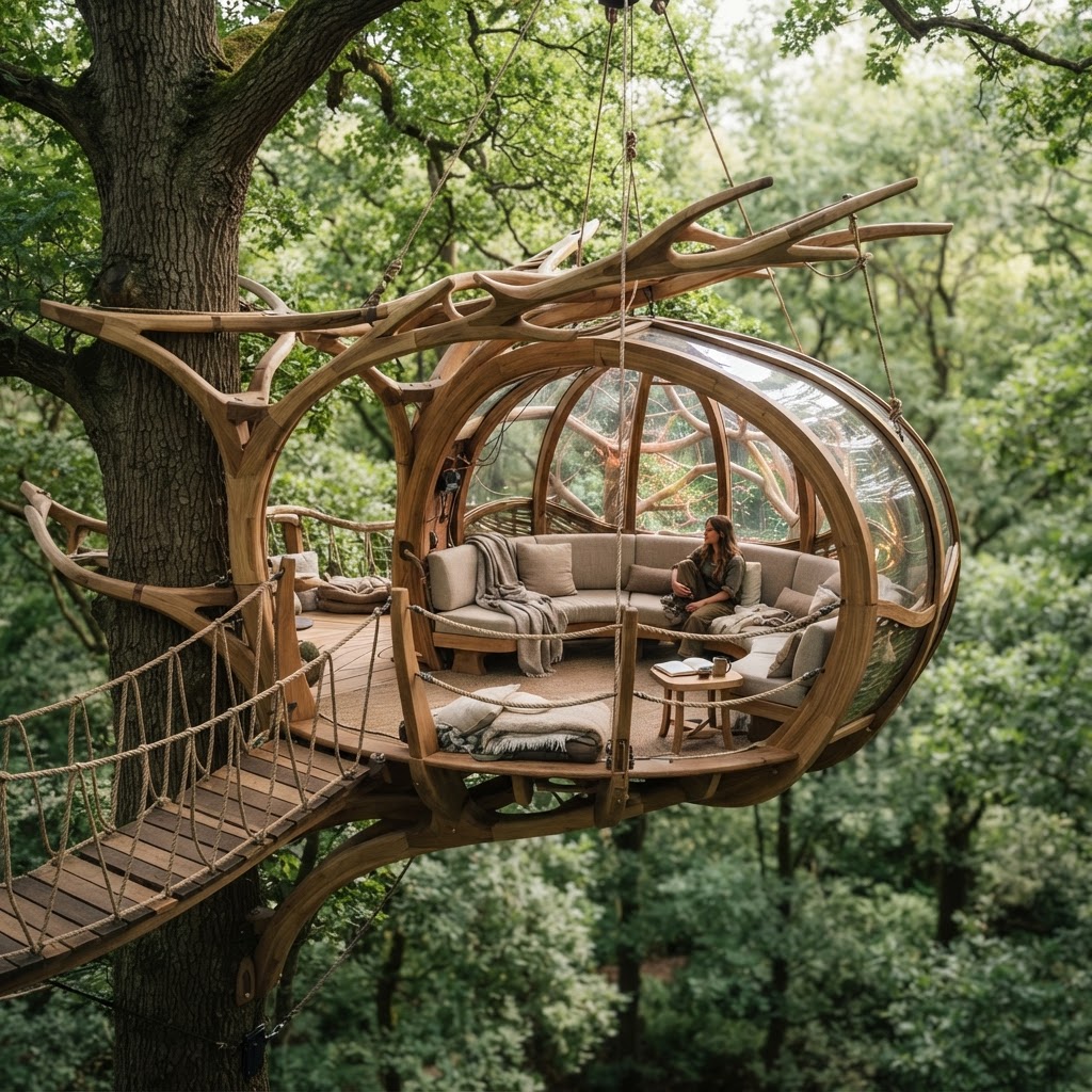 Bespoke Treetop Dendritic Mycelium-Infused Phyto-Atmospheric Sap-Pressure Cloud-Chamber Lounge