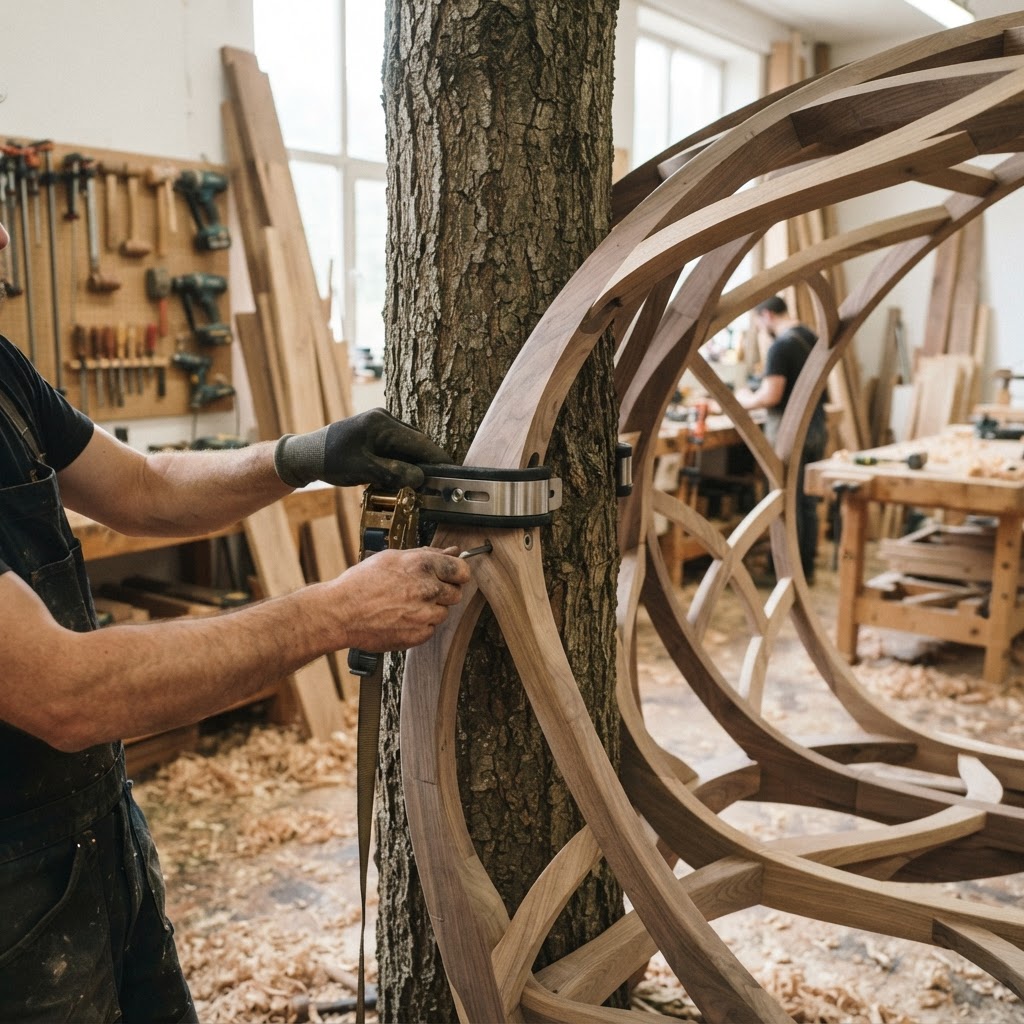 Verdant Fractal Fern Canopy Daybed — step 3