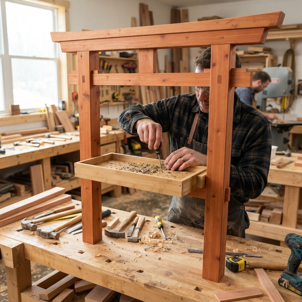 Zen Garden Torii Gate Seed Archway — step 3