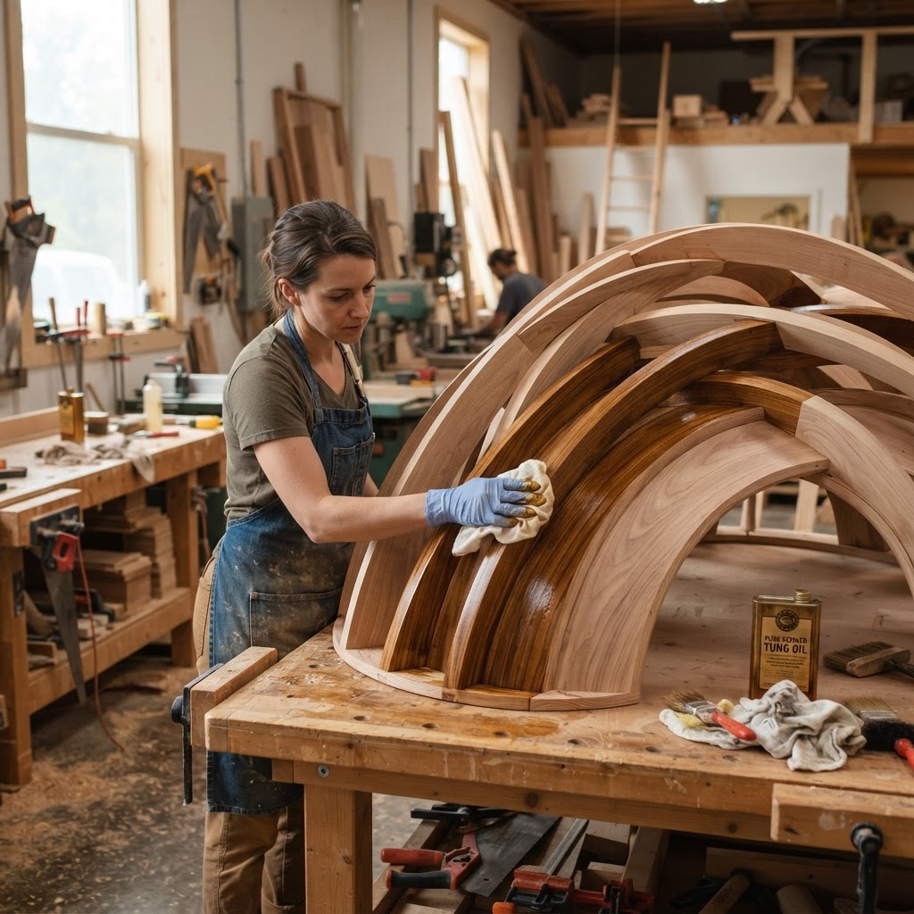 Acoustic Whispering-Gallery Canopy Nest — step 3