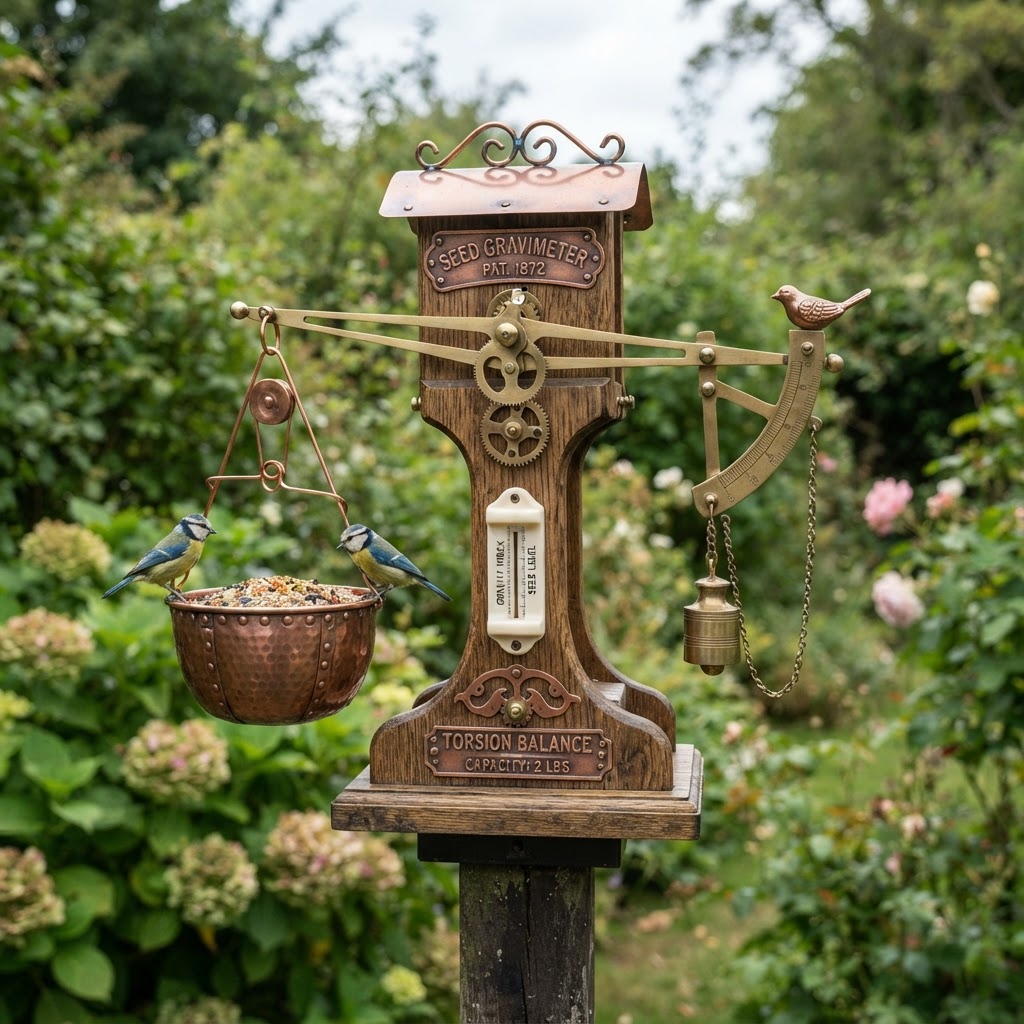 Vintage Patinated Copper Victorian Telegraphic Torsion Balance Seed Gravimeter
