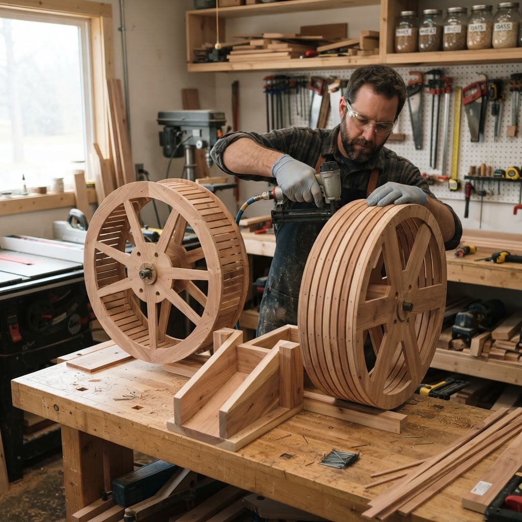Vintage Film Reel Projector Seed Station — step 2