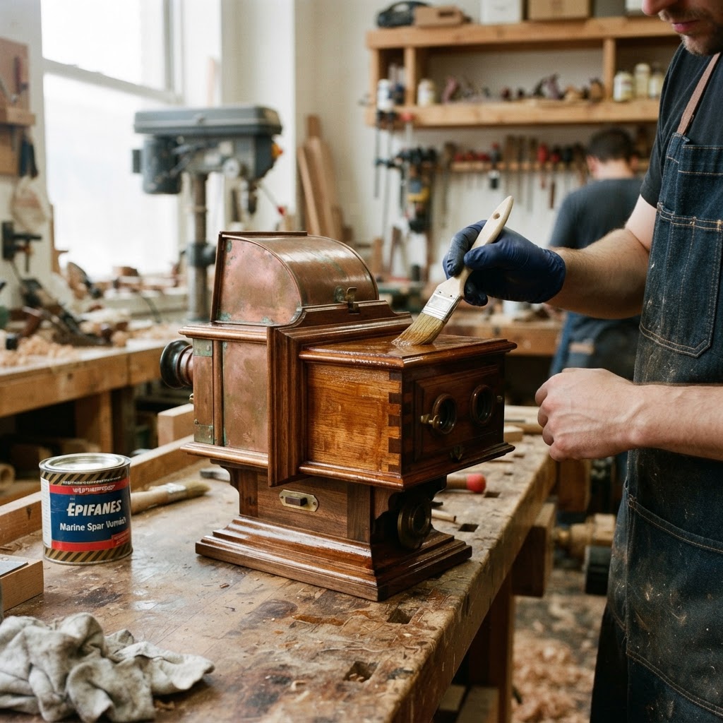 Vintage Patinated Copper Victorian Optic Stereoscope Seed Viewer — step 4