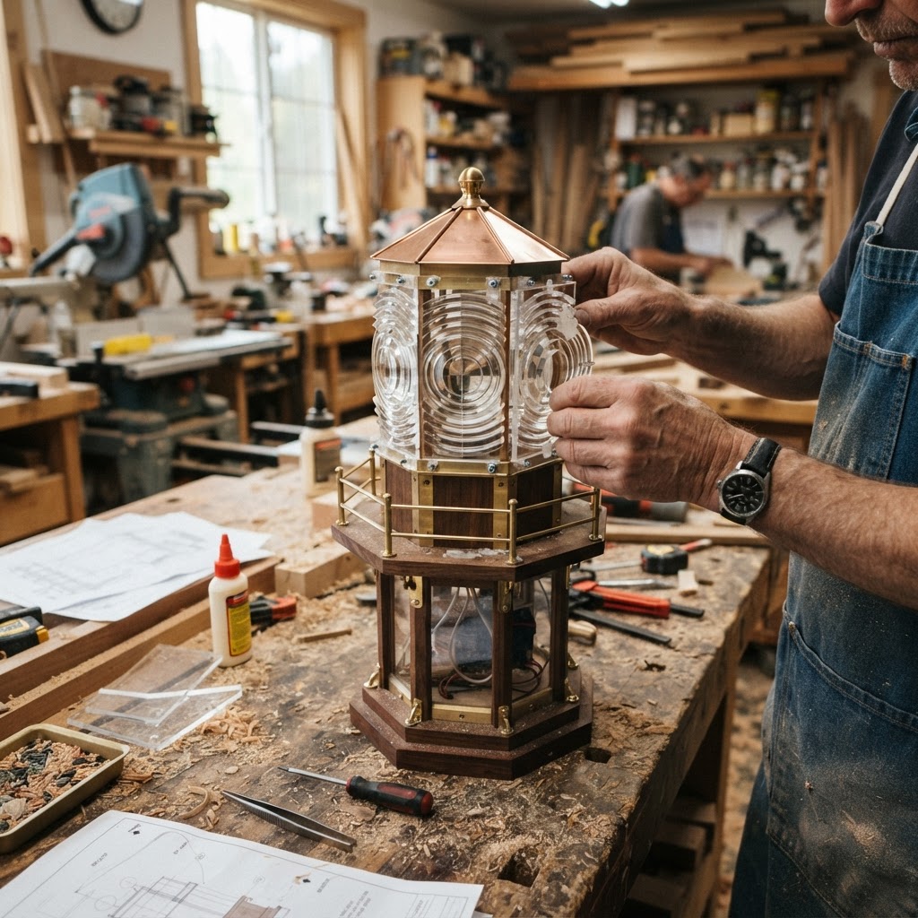 Maritime Lighthouse Fresnel Lens Seed Beacon — step 2