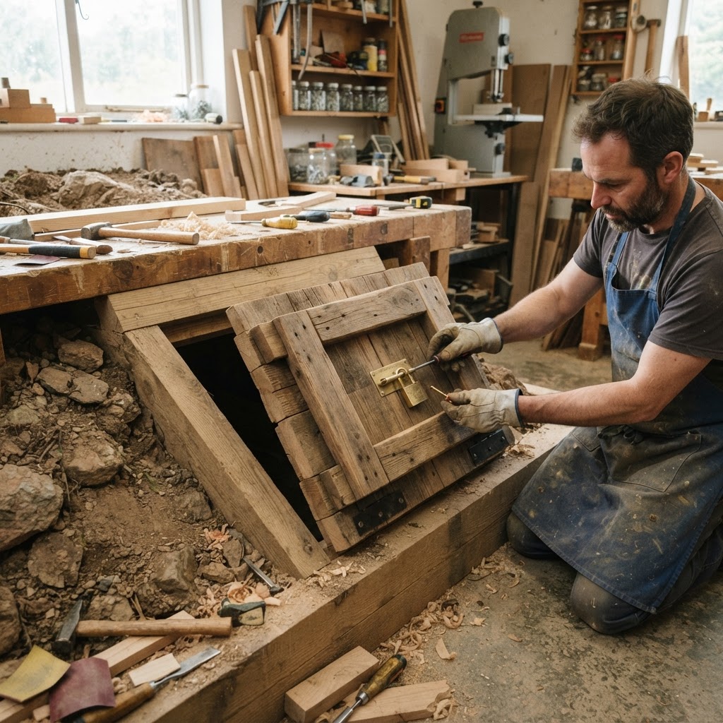Subterranean Root-Cellar Inspired Earth-Sheltered Seed Bunker — step 3