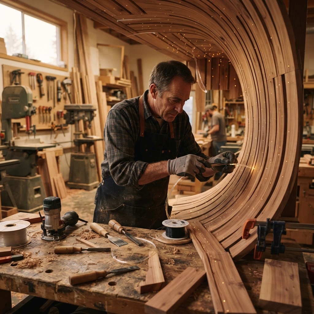 Acoustic Ember Cedar Sound-Scape Alcove — step 3