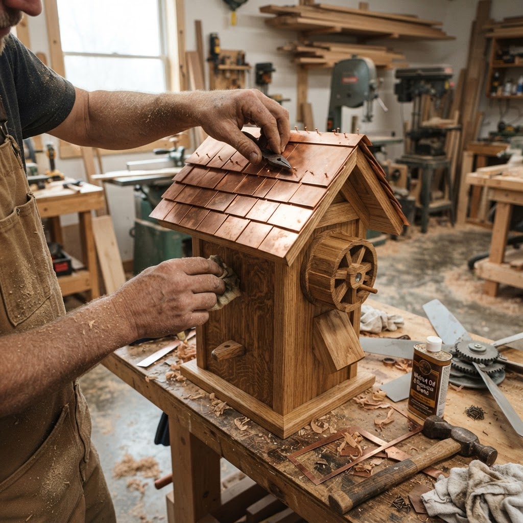 Kinetic Wind-Turbine Grain Mill Feeder — step 4