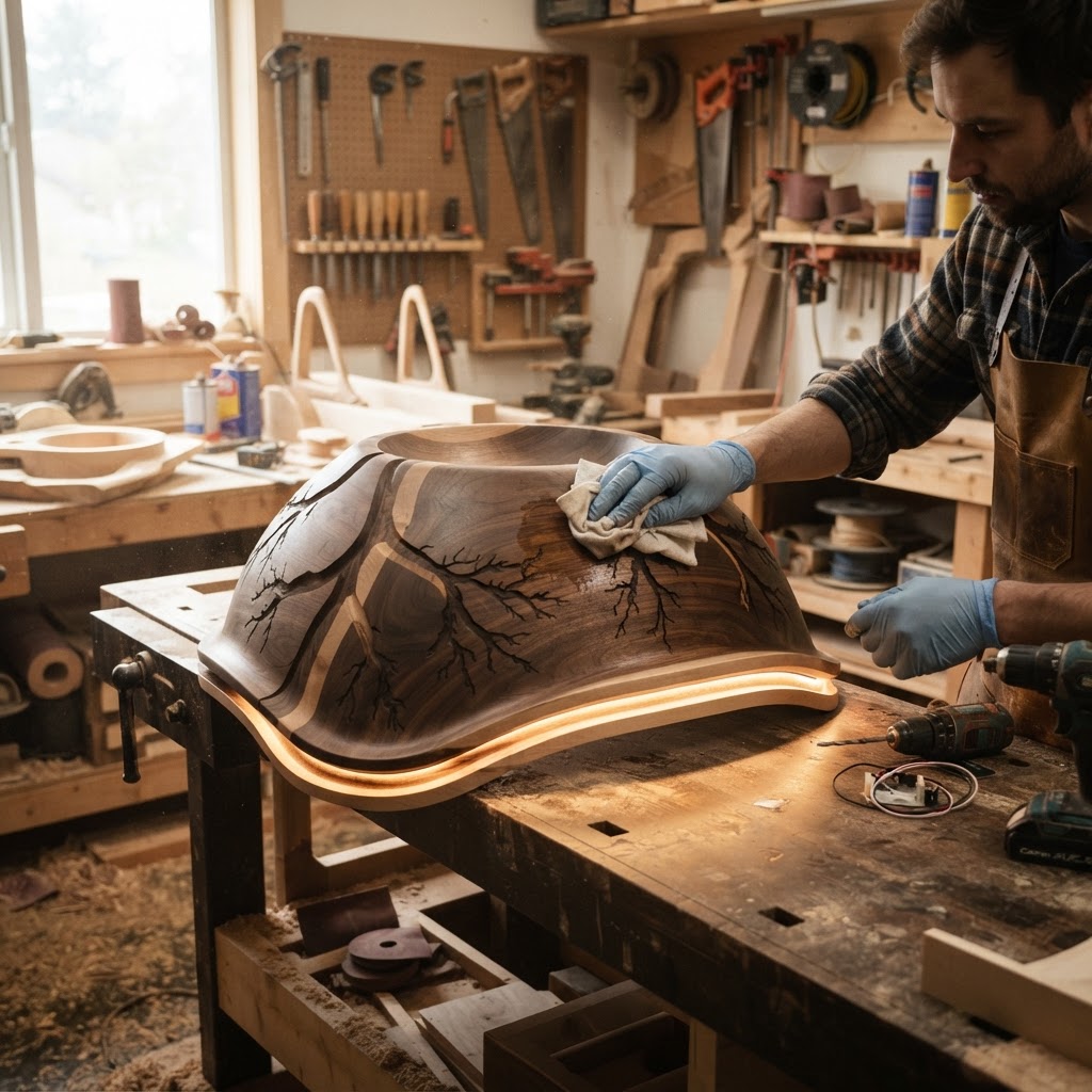 Bespoke Treetop Dendritic Kyma-Fluid Resonance basin — step 4