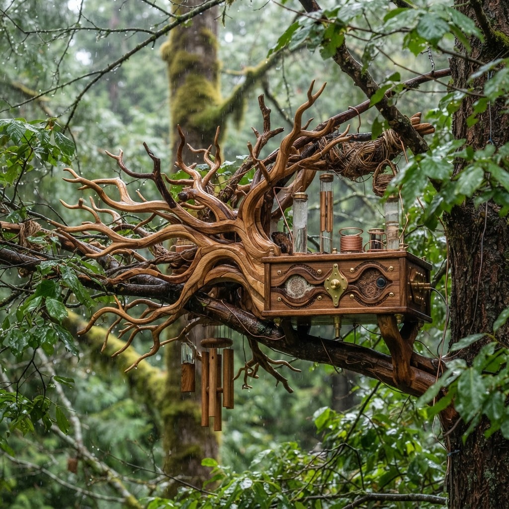 Bespoke Treetop Dendritic Mycelium-Infused Phyto-Sonic Canopy Sap-Flow Rainfall Melodist