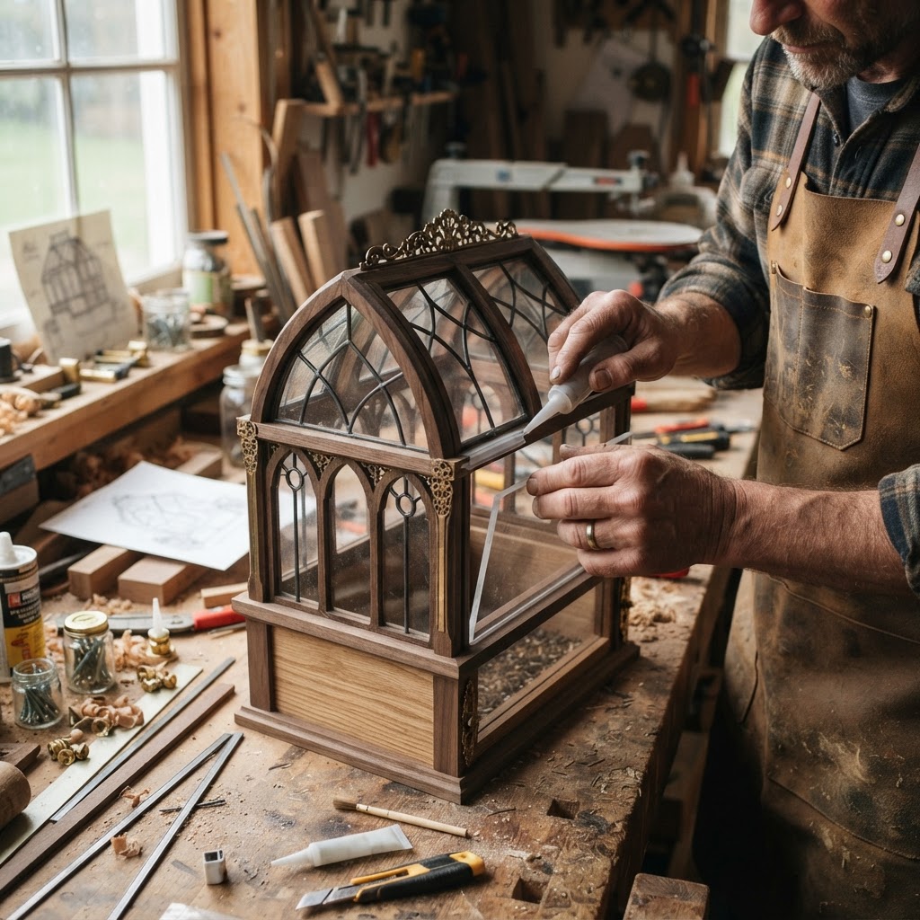 Steampunk Victorian Conservatory Bird Feeder — step 2