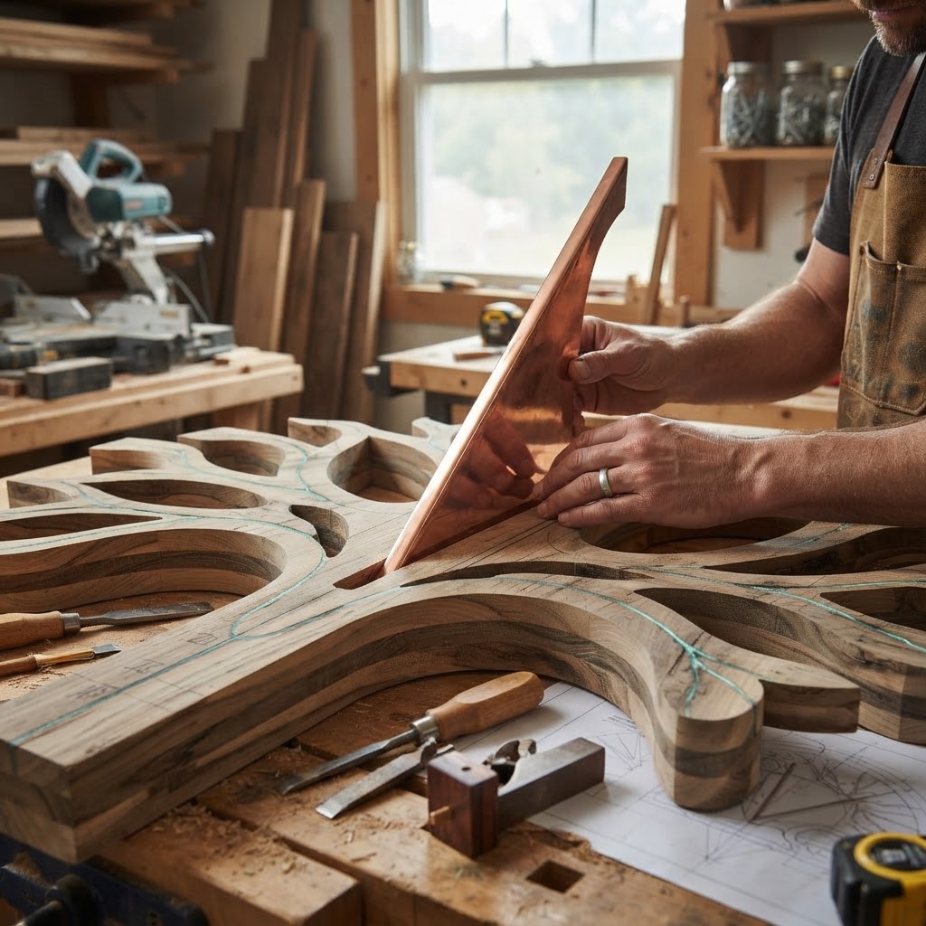 Bespoke Treetop Dendritic Mycelium-Infused Phyto-Chrono-Solar Canopy Sundial — step 2