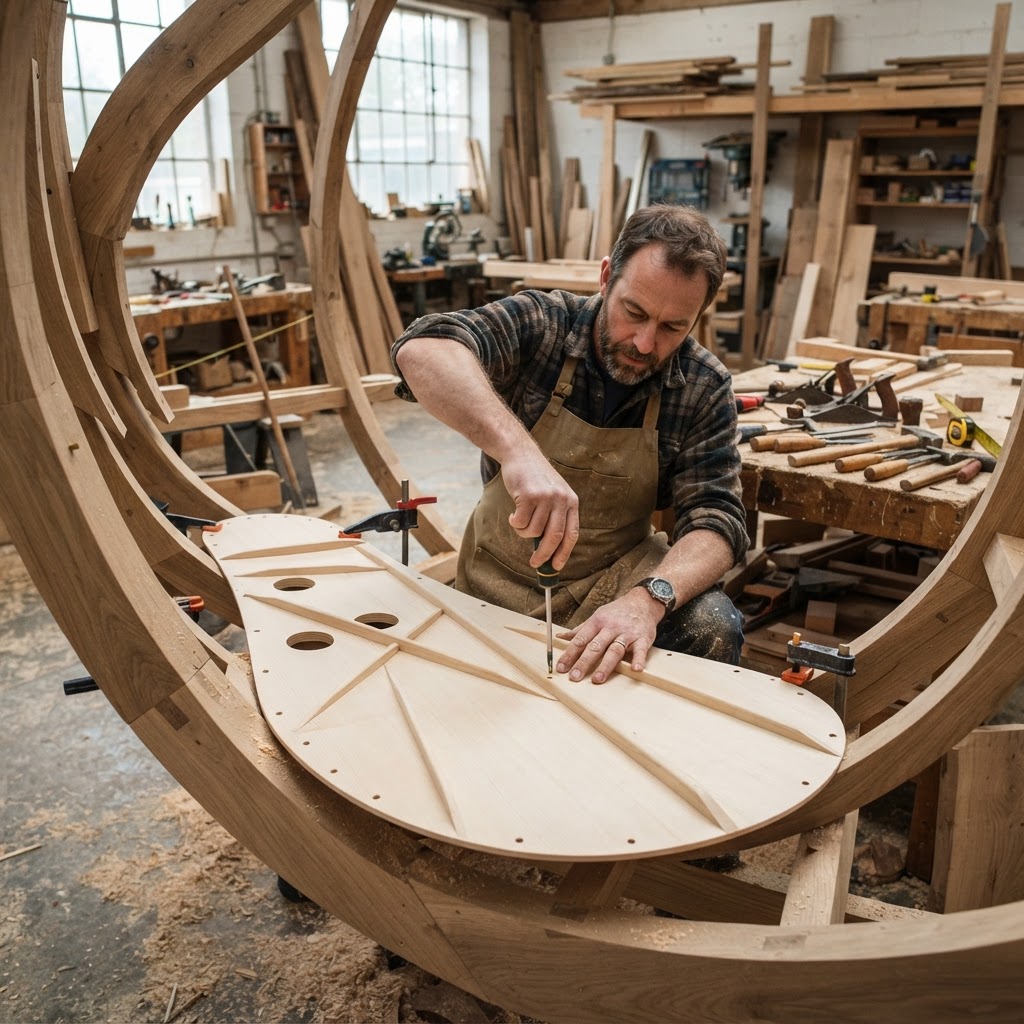 Bespoke Treetop Dendritic Aeolian Harp Resonance Pavilion — step 2