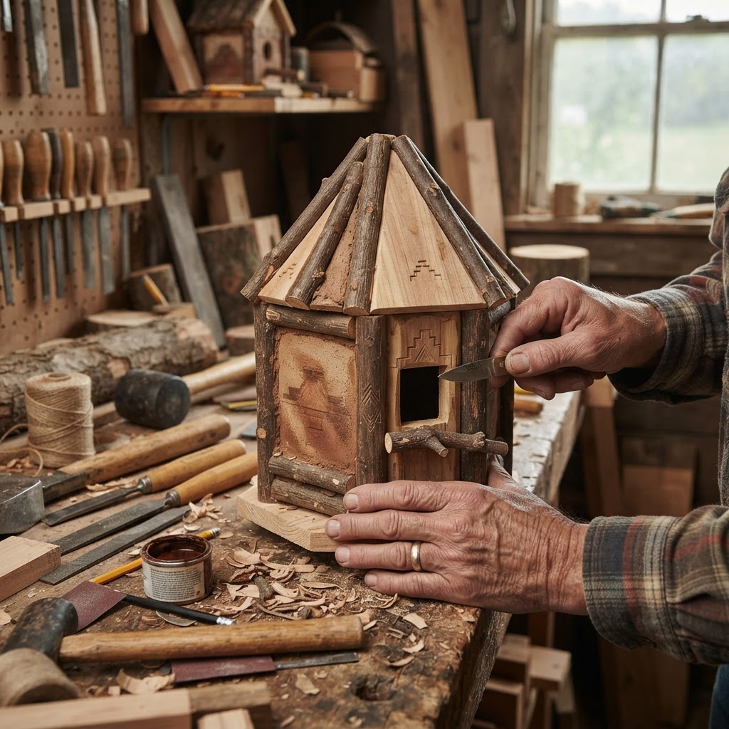 Navajo Hogan Inspired Bird Dwelling — step 4