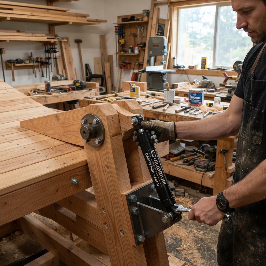 Equilibrium Counter-Weighted Treetop Teeter-Deck — step 4