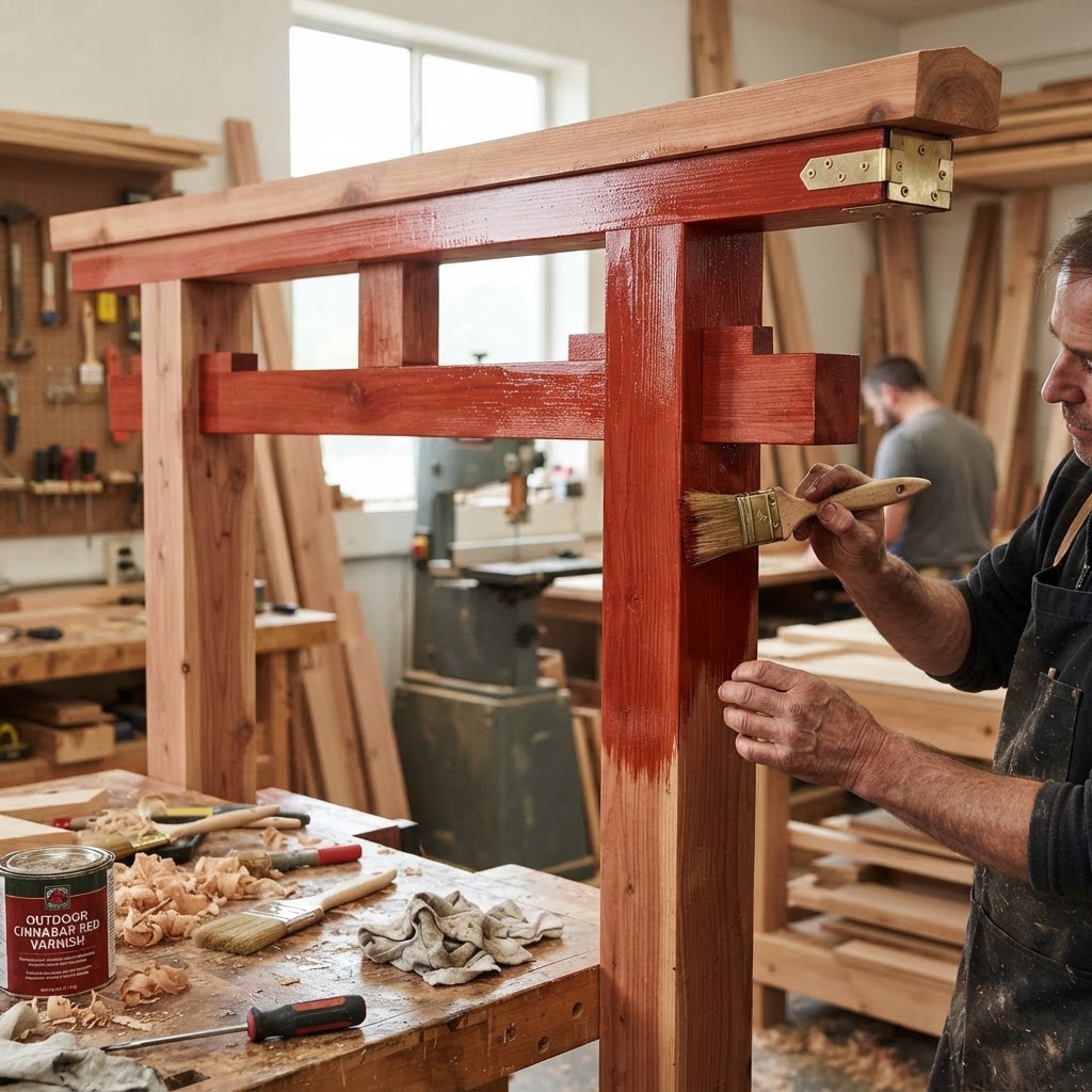 Zen Garden Torii Gate Seed Archway — step 4