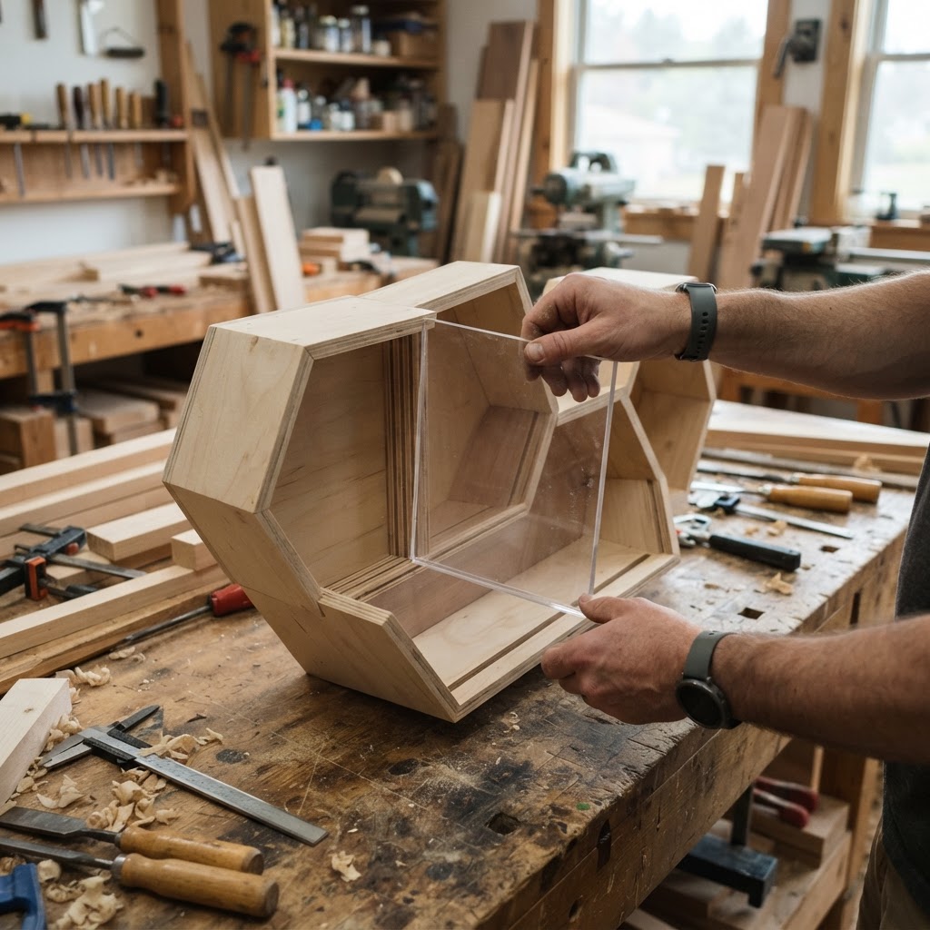 Isometric Hexagonal Honeycomb Cell Seed Hive — step 2