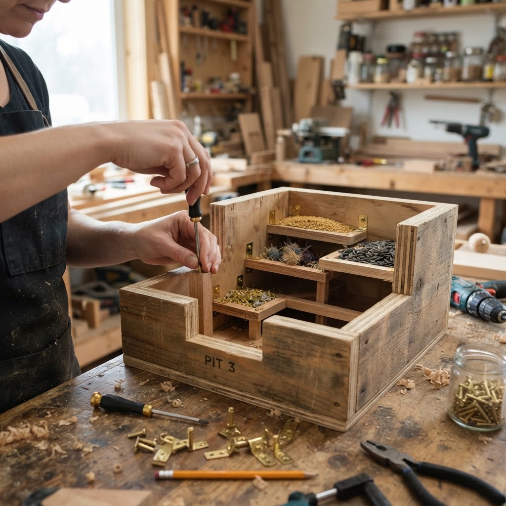 Subterranean Archeological Excavation Pit Feeder — step 2