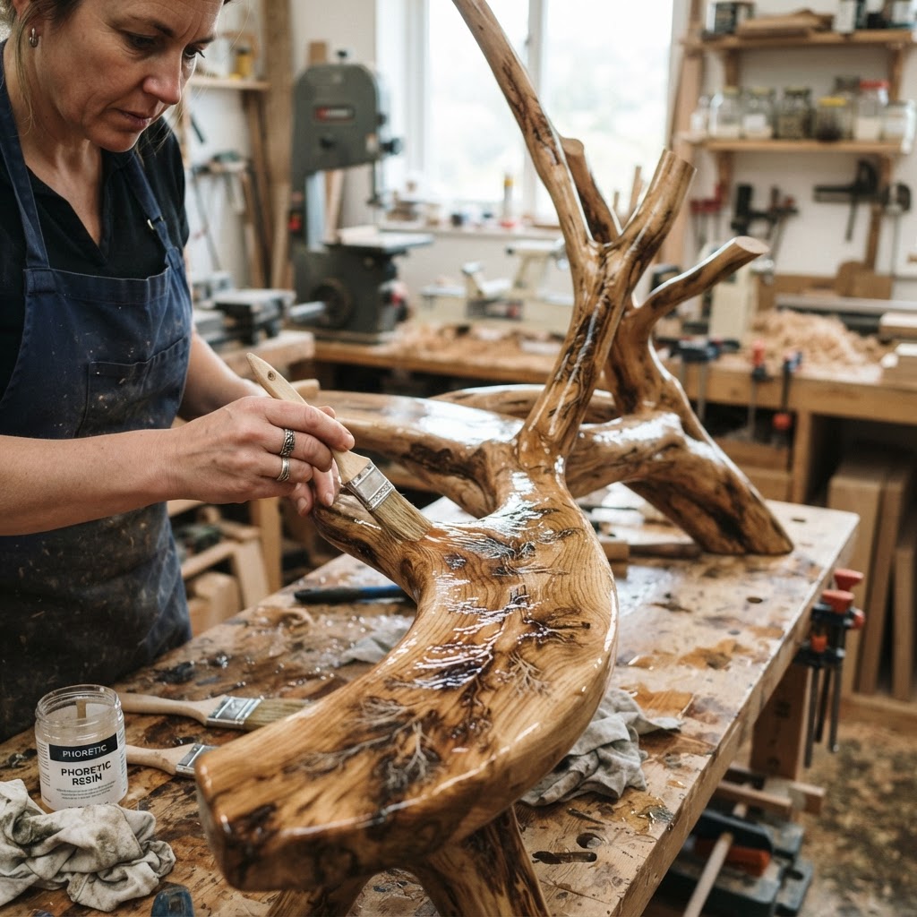 Bespoke Treetop Dendritic Mycelium-Infused Phyto-Kinetic Canopy Sap-Flow Zephyr-Chime Bench — step 3