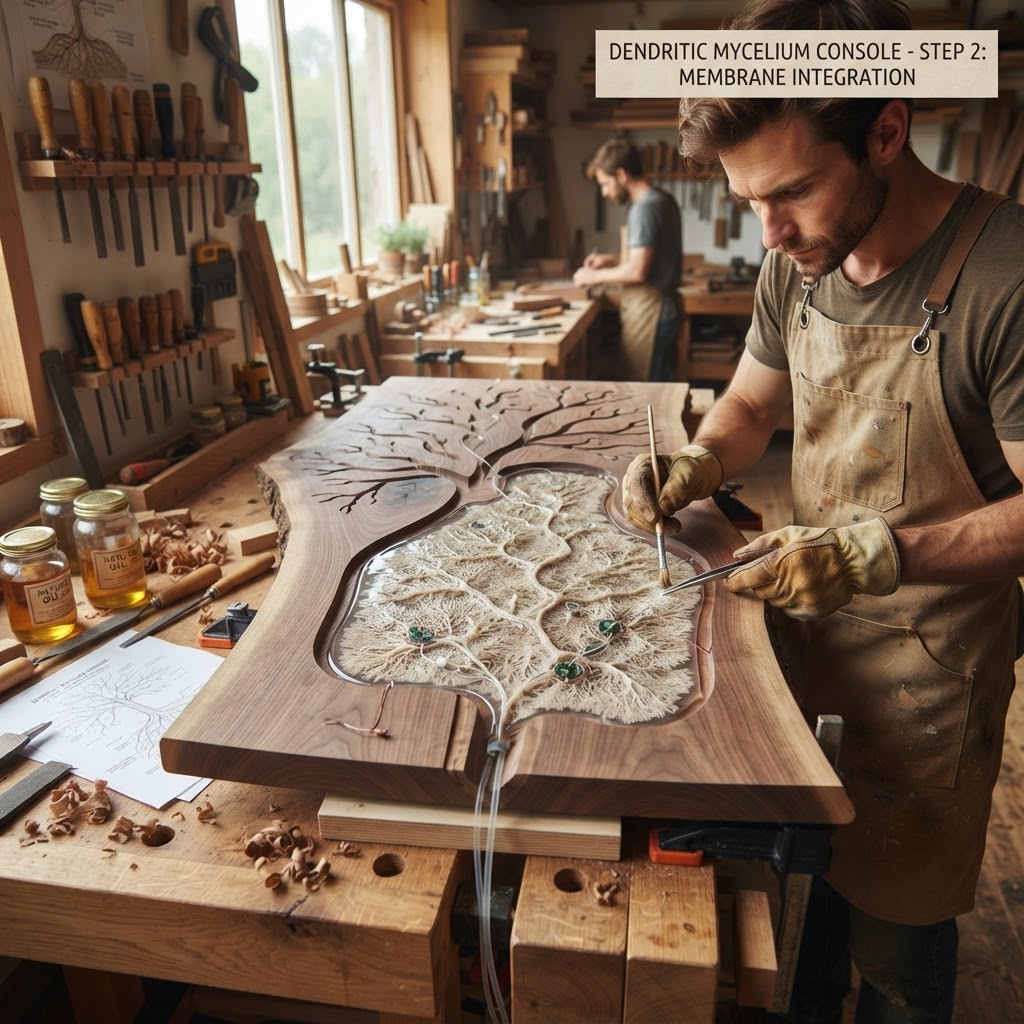 Bespoke Treetop Dendritic Mycelium-Infused Phyto-Electrolytic Sap-Flow Canopy Storm-Vane Writing Console — step 2