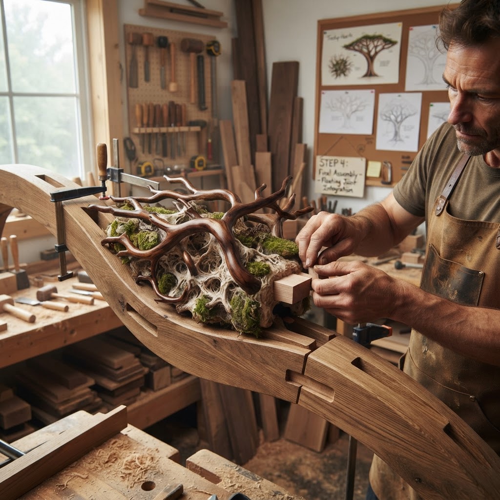 Bespoke Treetop Dendritic Mycelium-Infused Phyto-Baric Sap-Flow Canopy Moss-Filter Filtration Hearth — step 4
