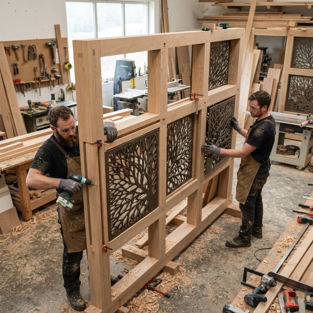 Bespoke Treetop Dendritic Silhouette Shadow-Play Pavilion — step 2