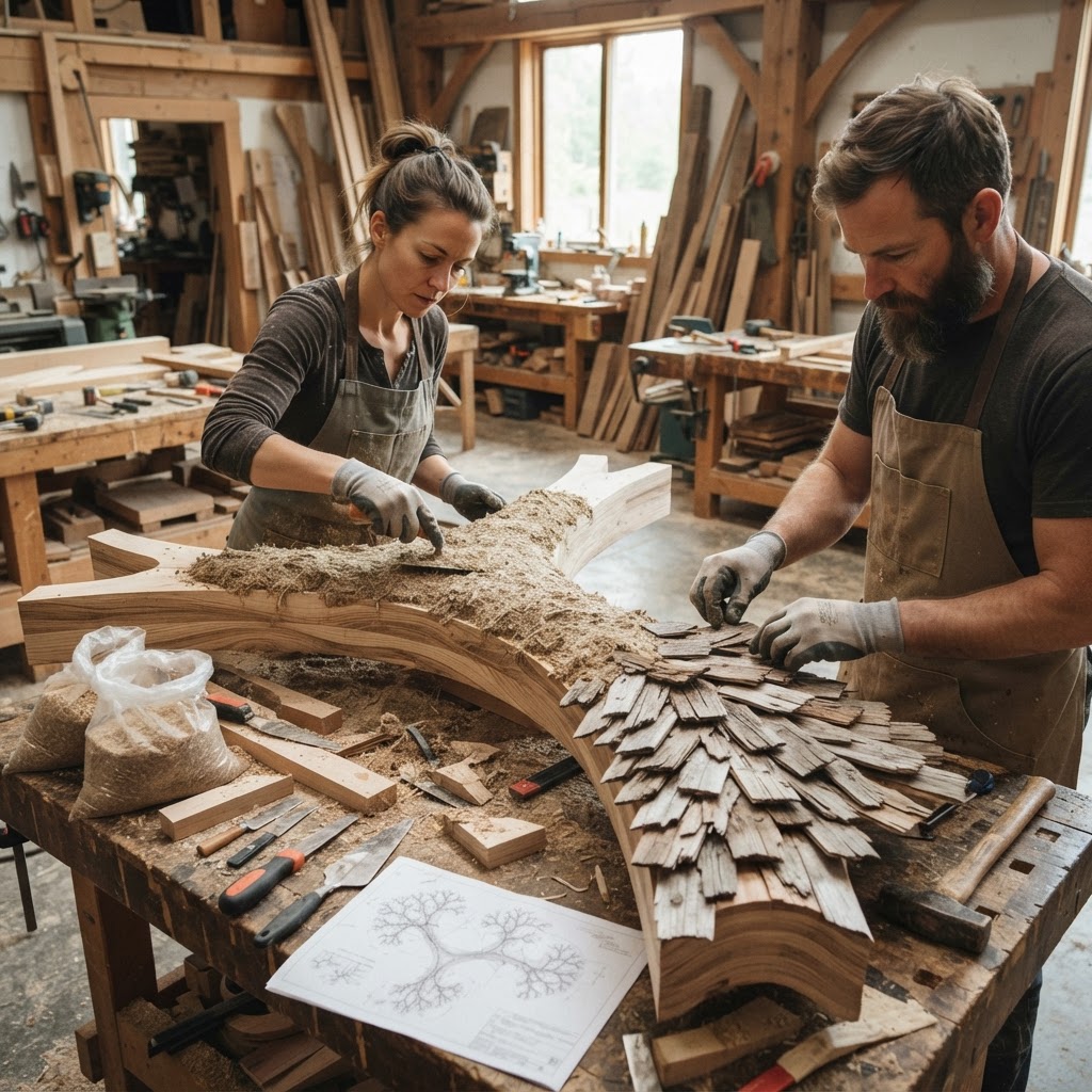 Bespoke Treetop Dendritic Mycelium-Infused Phyto-Dynamic Wind-Harvesting Anemometer Pavilion — step 2