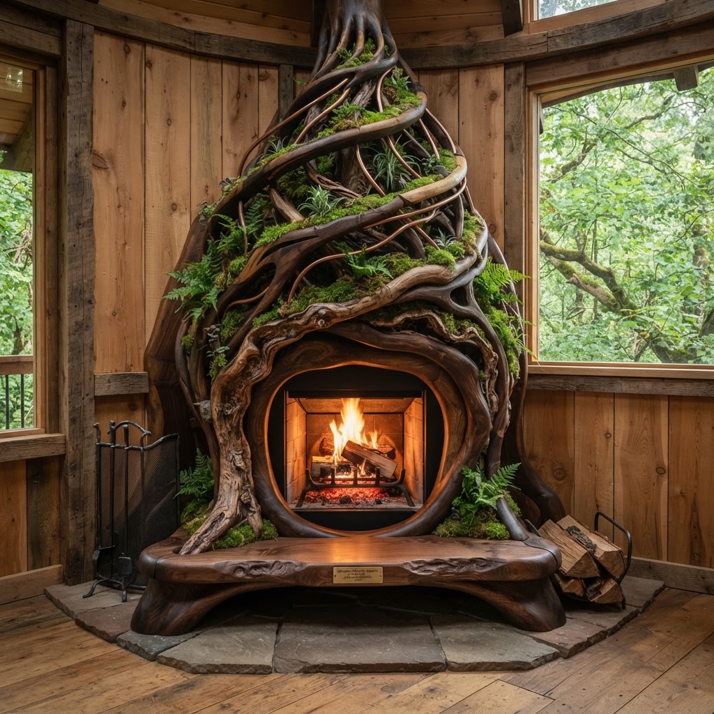 Bespoke Treetop Dendritic Mycelium-Infused Phyto-Baric Sap-Flow Canopy Moss-Filter Filtration Hearth