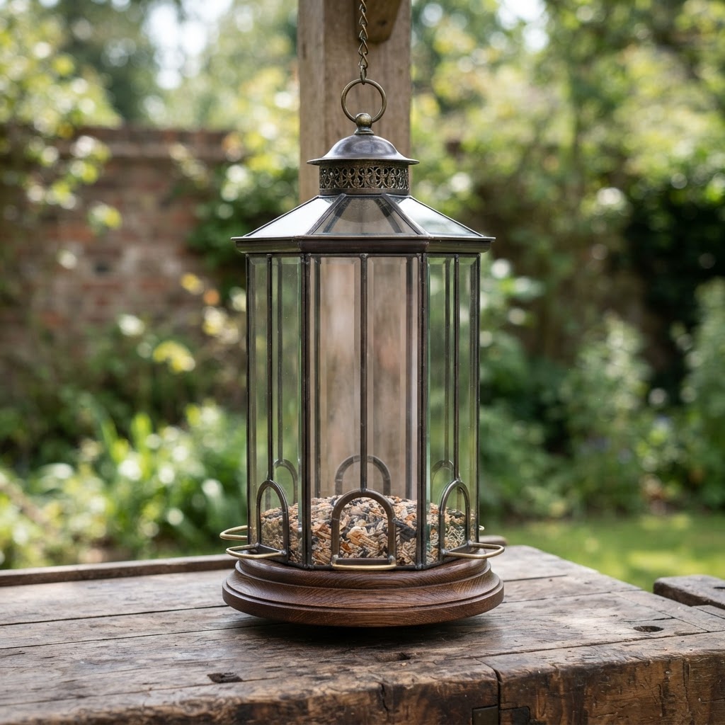 Cylindrical Terrarium Wardian Case Bird Feeder