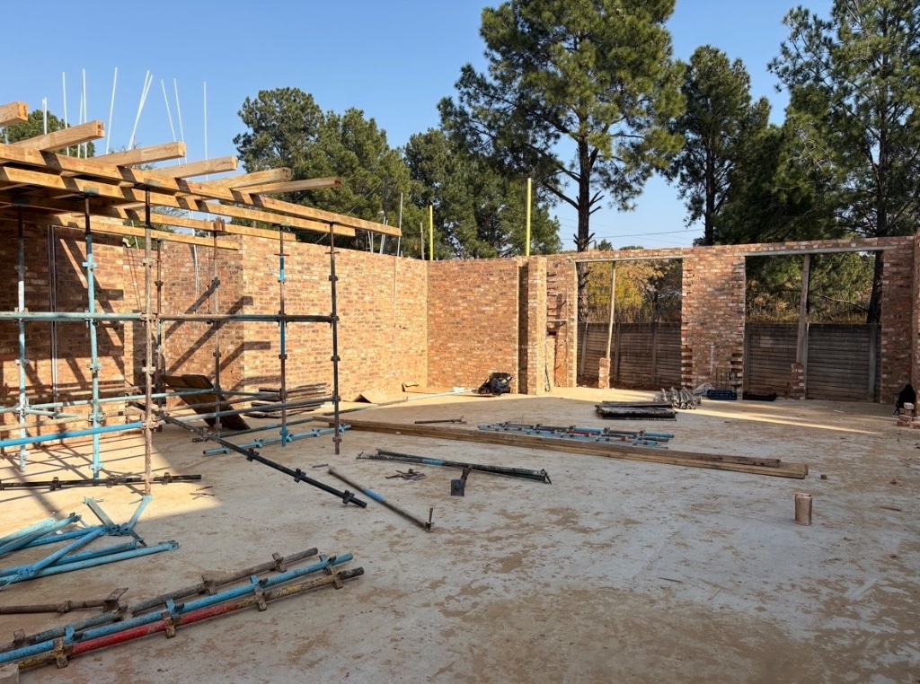 Active construction site managed by Handl Home Services