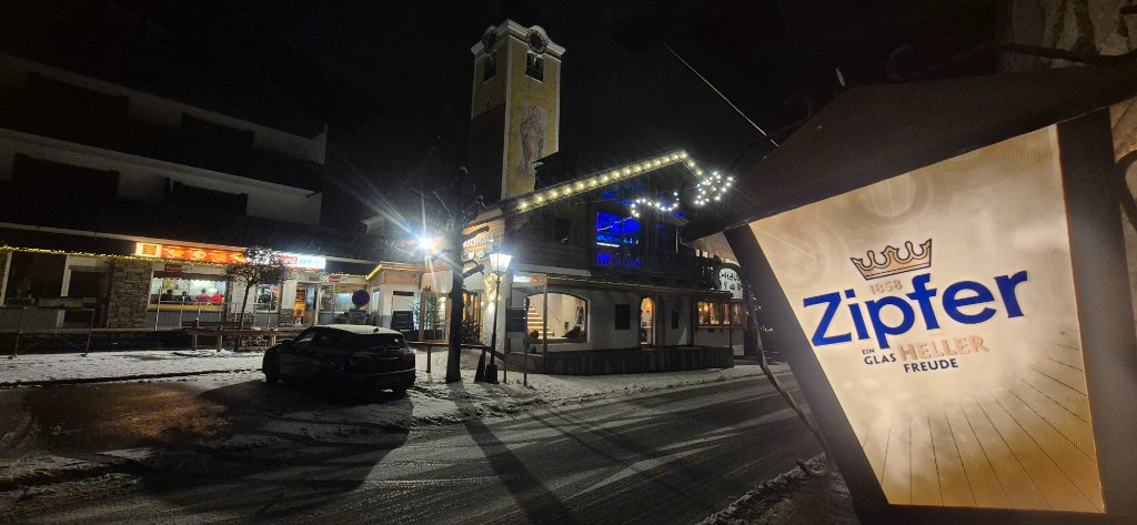 Village at night
