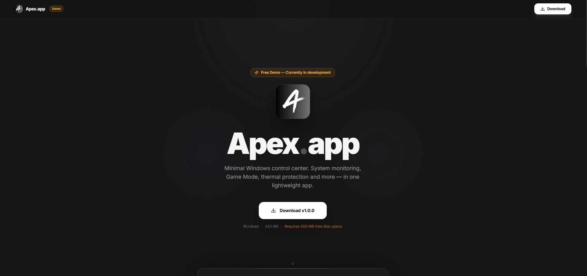 Premium Desktop-Like Layout template preview